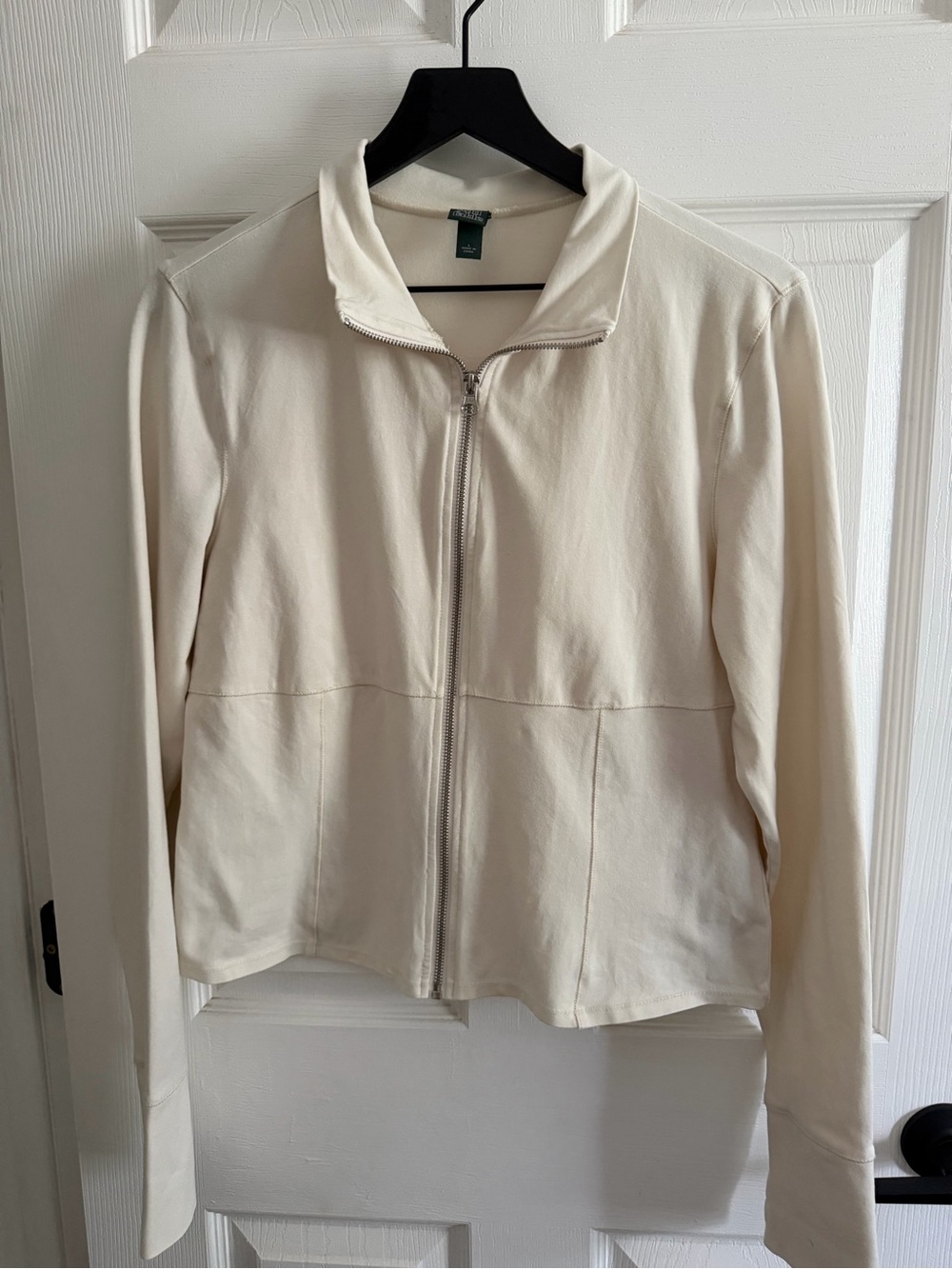 wild fable Cream Zip-Front Bomber Jacket